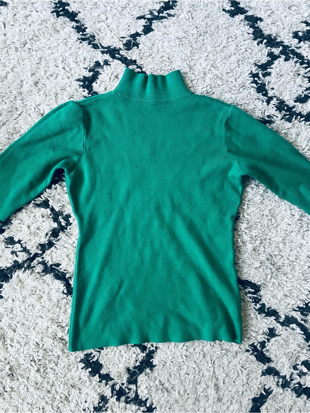 Green Mock Neck Sweater